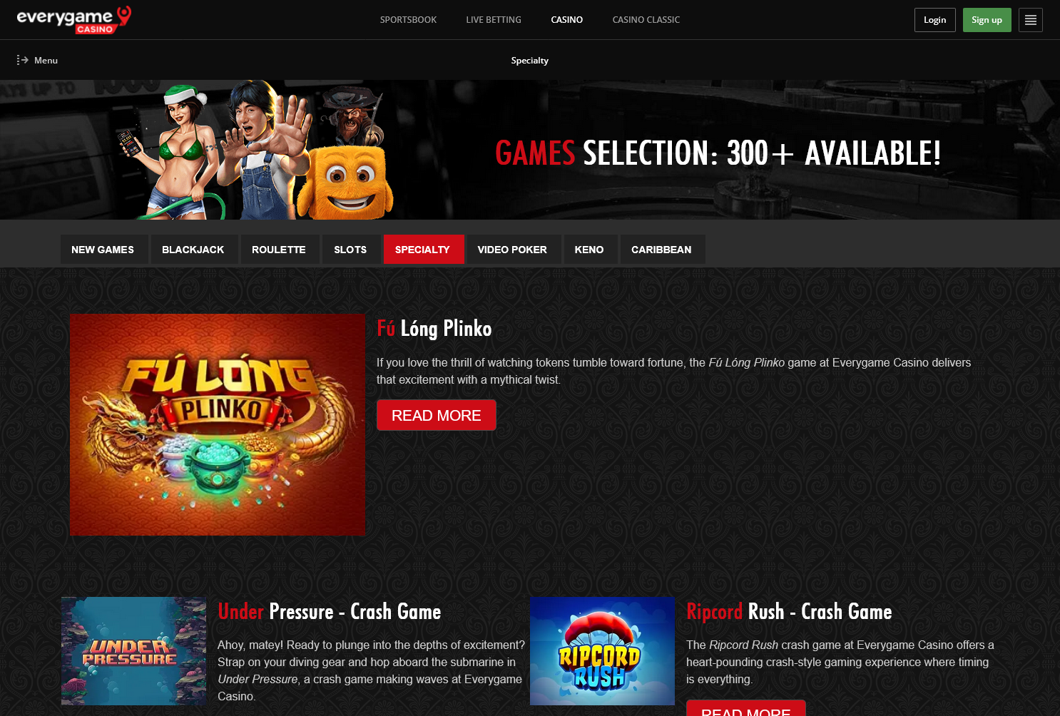 Speciality Games