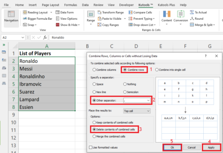 How to Convert Column List to Comma Separated List in Excel - Computing.net